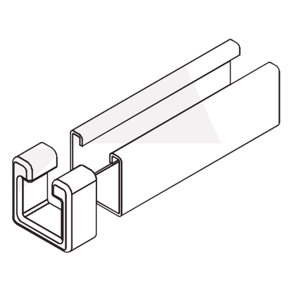 Tope Unicanal Muesca para Tornillo de 3/8" ( 9.5 mm ).