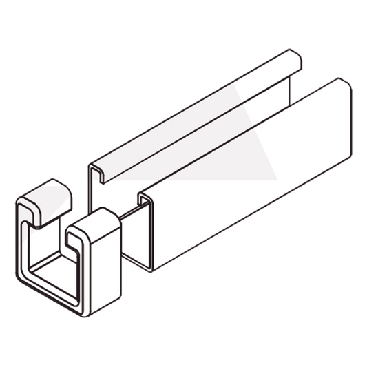 Tope Unicanal Muesca para Tornillo de 3/8" ( 9.5 mm ).