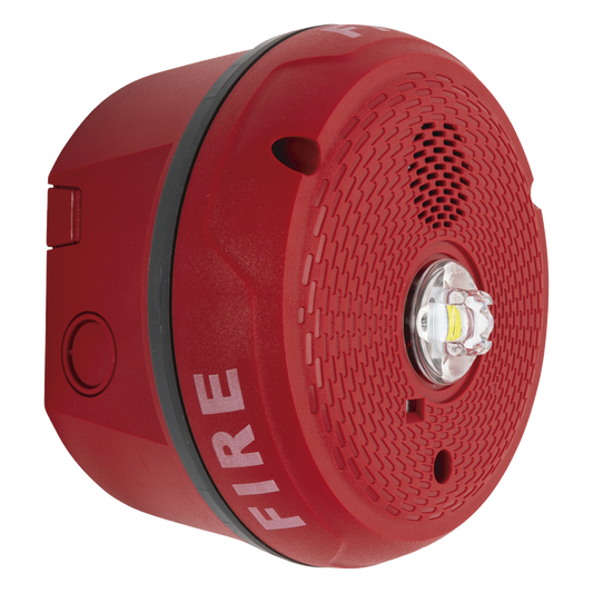 Sirena con Lámpara LED Estroboscópica / Montaje en Techo / Nivel de Candelas Seleccionable / Color Rojo / Nuevo Diseño Moderno y Elegante / Menor
