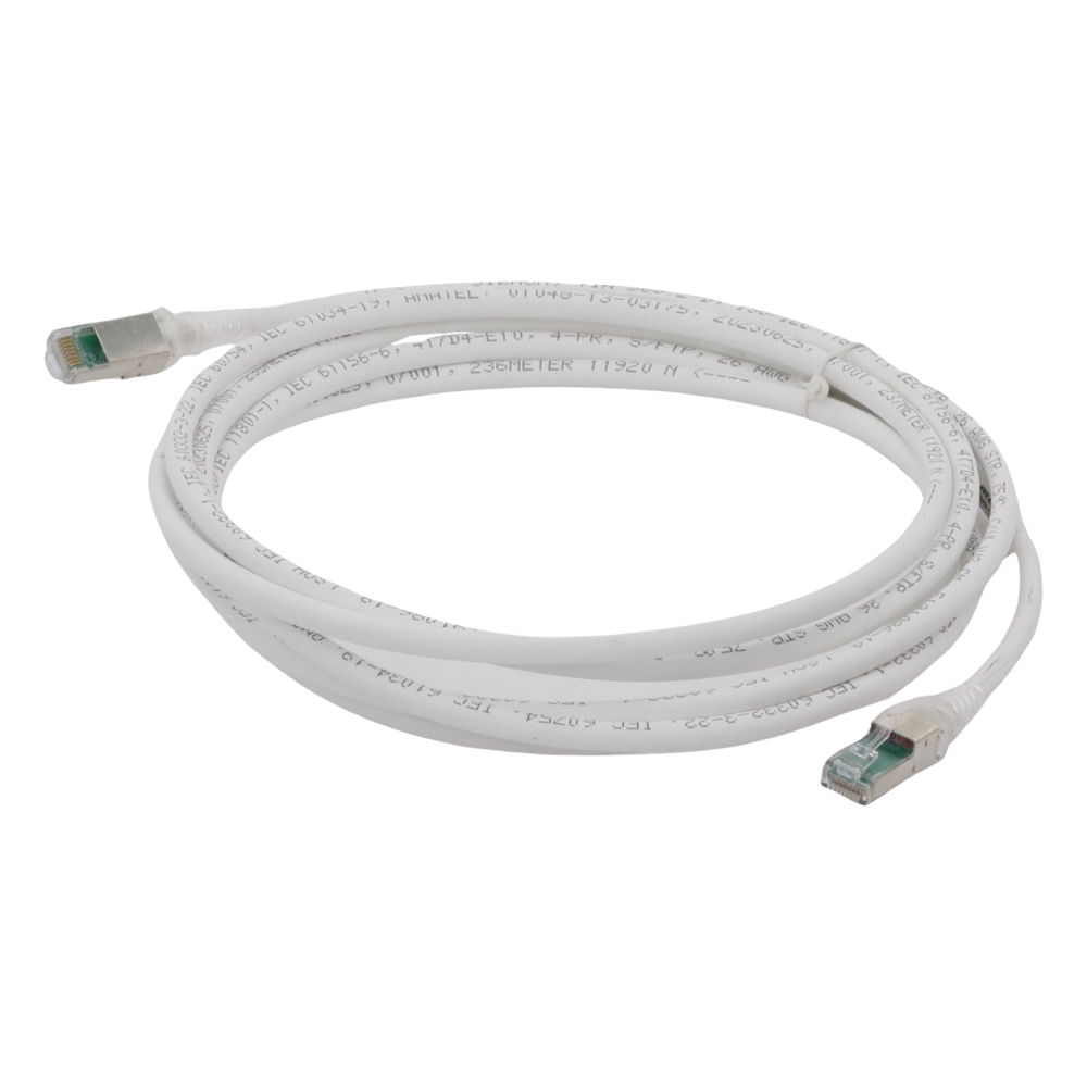 Patch Cord Z-MAX Cat6A S/FTP, CM/LS0H, 3.05 Metros (10 Pies), Color Blanco, Versión Bulk (Sin Empaque Individual)