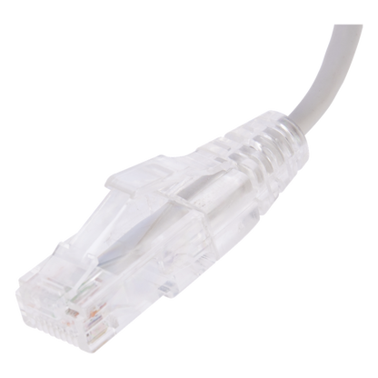 Cable de Parcheo Slim UTP Cat6 - 20 cm (7.87 Pulgadas) Gris Diámetro Reducido (28 AWG)
