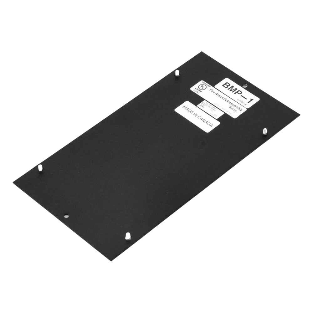 Placa ciega para cubrir una posición de módulo sin usar en paneles y anunciadores de incendio NOTIFIER, compatible con módulos opcionales NCM-W
