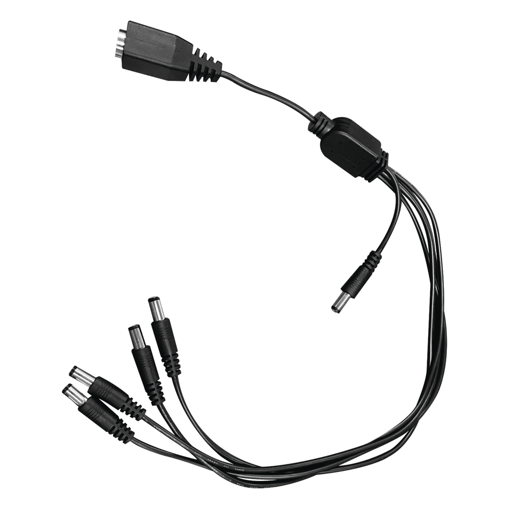 Cable con 5 Vías para Alimentar 4 Cámaras TurboHD y DVR TurboHD Epcom / Hikvision