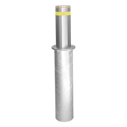Bolardo Hidráulico Antiembestida 220 mm × 600 mm / Acero Inoxidable 304 / 200,000 J de Resistencia al Impacto / Bomba Hidráulica Integrada / Ciclo de
