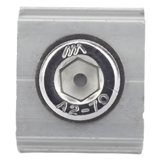 Conector N con tornillo para fijación en riel 5 y 8
