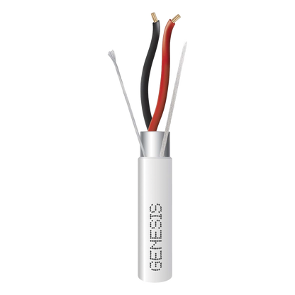 Bobina de 305 m (1000 ft) / Cable para Alarma 4x22 AWG / Blindado / Riser / Blanco