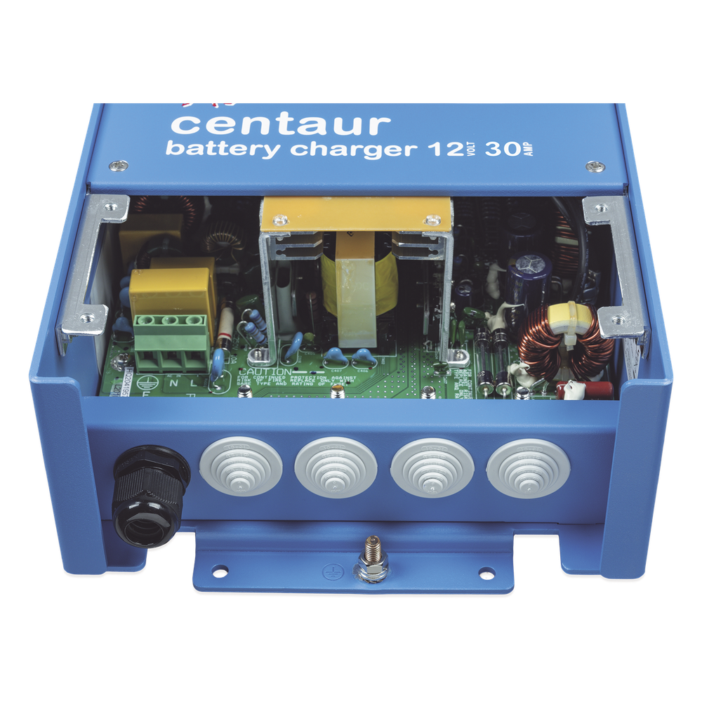 Cargador de Batería Centaur / Tecnología de Alta Frecuencia / Modelos 12-24 VDC / Carga 3 Etapas / 3 Salidas / Protección IP21