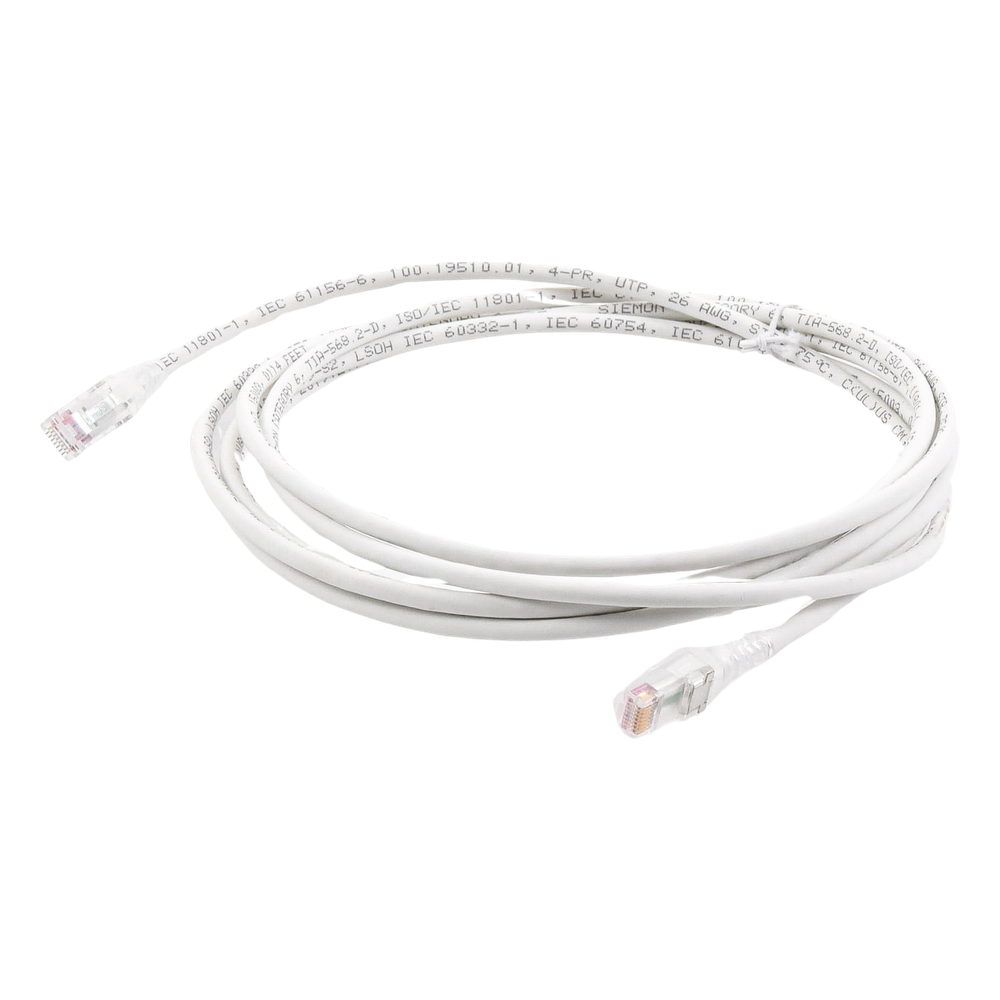 Patch Cord MC6 Modular Cat6 UTP, CM/LS0H, 3.05 Metros (10 Pies), Color Blanco, Versión Bulk (Sin Empaque Individual)