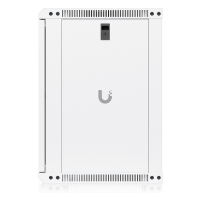 UACC Rack Cabinet 12U (550 x 450 mm) - Gabinete Cerrado para Montaje en Pared con Puerta de Vidrio Templado, Totalmente Ensamblado con Ventiladores