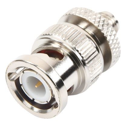 Adaptador en Línea de Conector SMA Hembra a BNC Macho, Níquel/ Oro/ Teflón