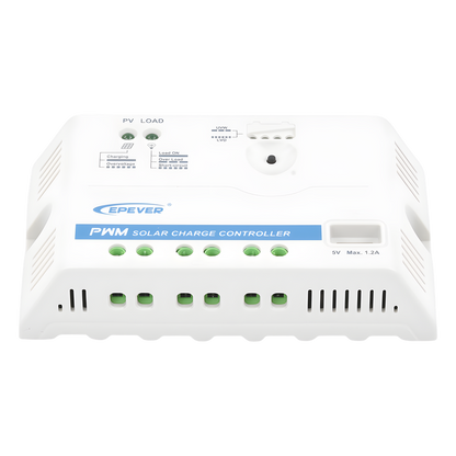 Controlador Solar PWM 12/24 V 20 A, Salida USB