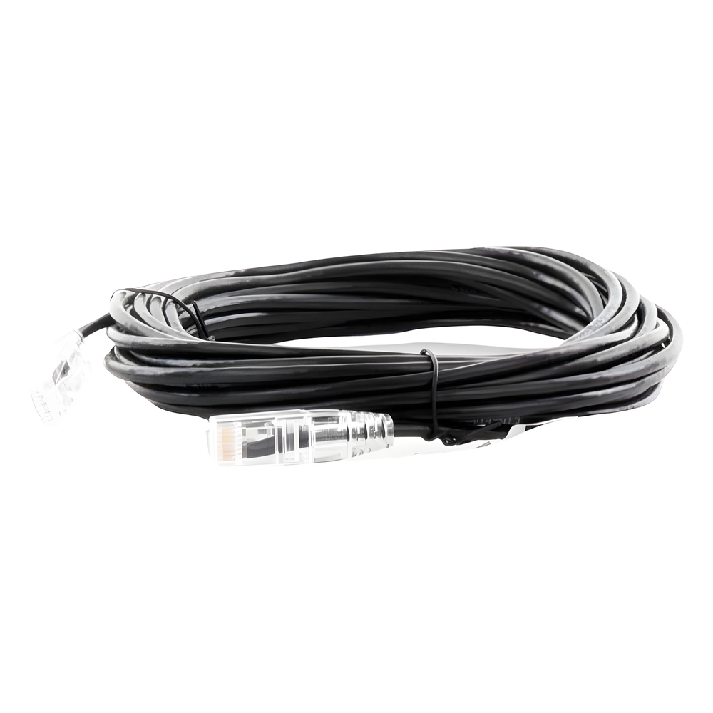 Cable de Parcheo Slim UTP Cat6A - 7 Metros (22.97 Pies) Negro, Diámetro Reducido (28 AWG)