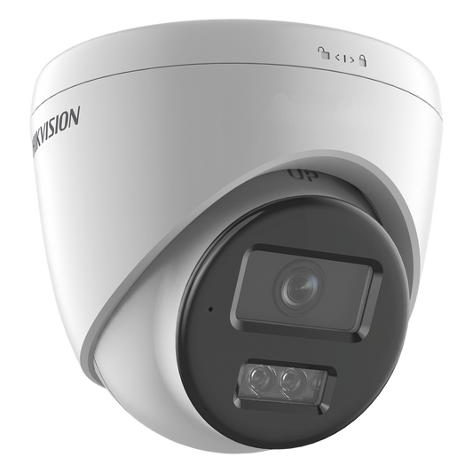 [Dual Light] Turret IP 8 Megapixel (4K) / Lente 2.8 mm / 30 mts IR + 30 mts Luz Blanca / Micrófono Integrado / ACUSENSE Lite / Exterior IP67 / H.265
