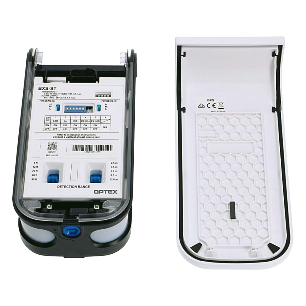 Sensor de Movimiento / 24 Metros de Detección / 100% Exterior / Serie Shield de Optex / Diseño Estético y Formal / Cableado / Compatible con