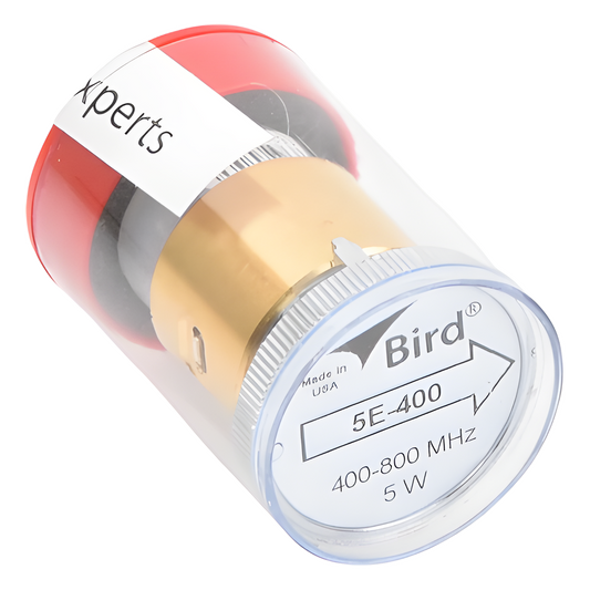 Elemento de 5 Watt en Línea 7/8" para Wattmetro BIRD 43 en Rango de Frecuencia de 400 a 800 MHz.