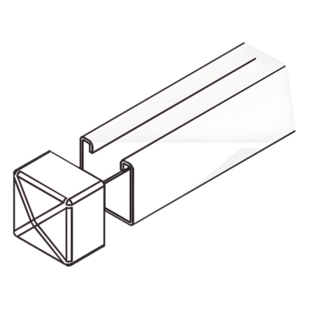 Tope Unicanal Plano para Tornillo de 1/2" (13 mm).
