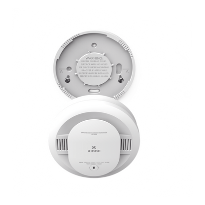 Detector combinado de humo y monóxido de carbono, fotoeléctrico y electroquímico, alimentado por baterías AA, paquete de 6