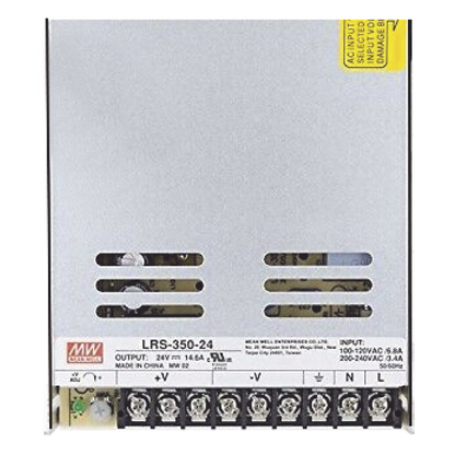 Fuente de Poder Industrial Conmutada 350W de Potencia, 24Vcc, 14.6A