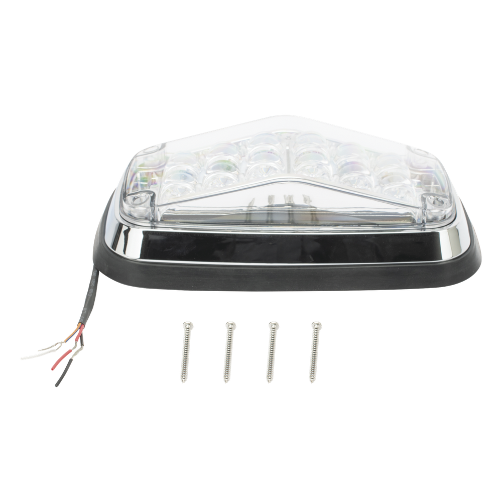 Luz de advertencia 8 X 4", Color Claro, IP67, SAE, Ideal para Ambulancias