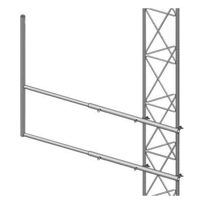 Brazo tipo F para torre STZ35 (Electrolítico).