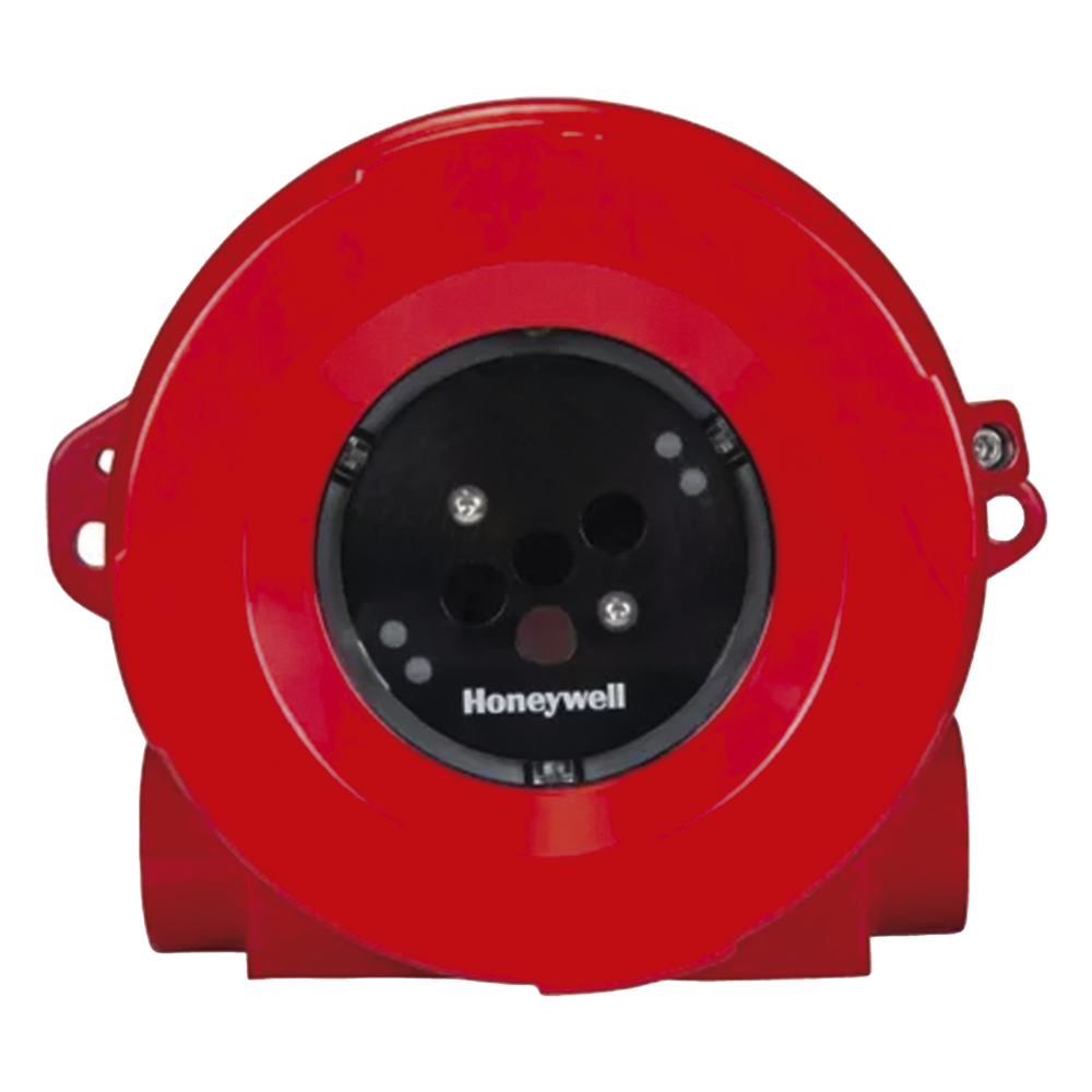 Detector de llama industrial triple infrarrojo IR3 con anillo LED de estado, campo de visión de 90° y alcance hasta 60 m