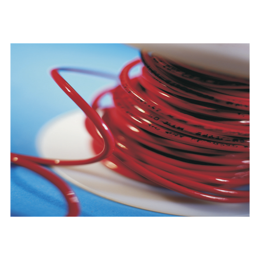 Cable Detector de Calor Lineal / Temperatura Fija 68°C / 152 m (499 ft) / Nylon Rojo Exterior / Guía Acerada / Resistencia 0.164 ohms/m / Compatible