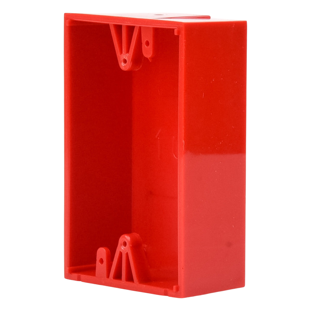 Caja trasera de montaje color rojo para estaciones de parada STOPPER