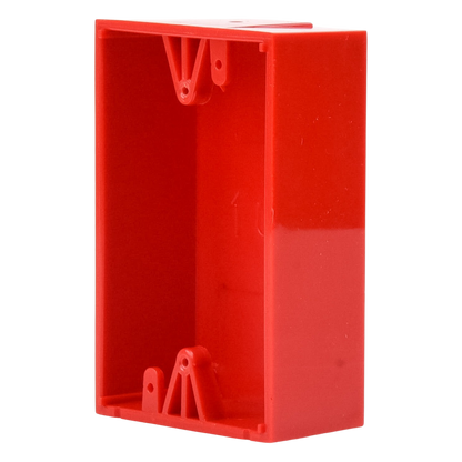 Caja trasera de montaje color rojo para estaciones de parada STOPPER