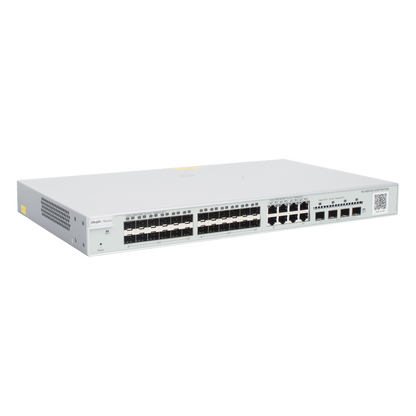 Switch administrable Capa 3, 24 puertos SFP 1G, 8 puertos Ethernet 1G Combo y 4 SFP+ 10G, gestión remota en la nube
