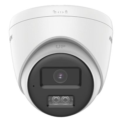 [Audio Bidireccional + Dual Light + ColorVu] Turret TURBOHD 4K (8 Megapixel) / Lente 2.8 mm / 40 mts IR EXIR + 40 mts Luz Blanca / Micrófono y Bocina
