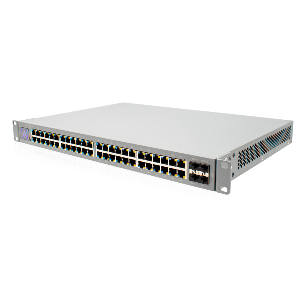 Switch Administrado 48 Puertos PoE+ / 740W PoE Budget / 16 Puertos 2.5 Gbps + 32 Puertos 1 Gbps / 4 Puertos SFP+ 10 Gbps / Bluetooth Setup / Cloud