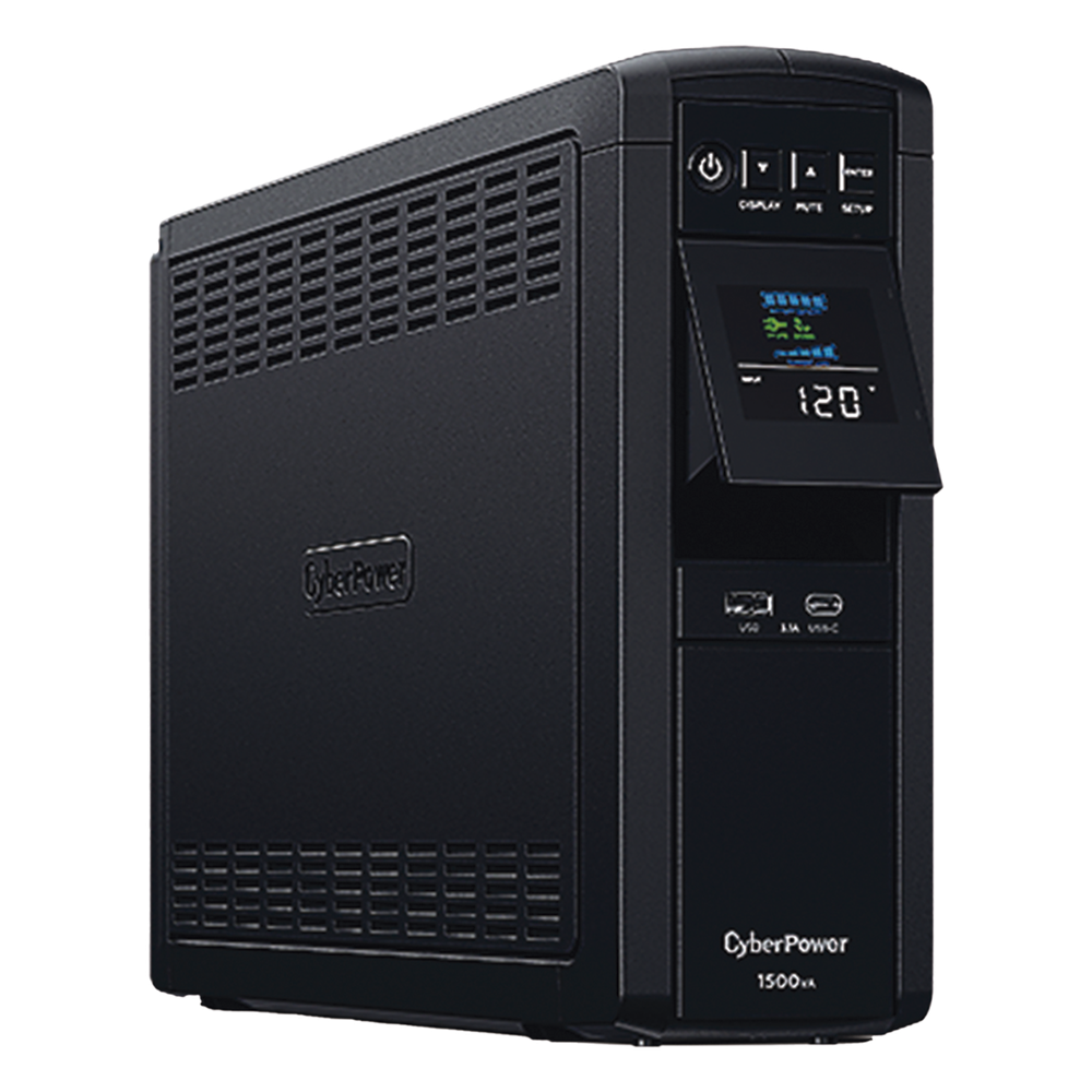 UPS de 1500 VA/1000 W, Topología Línea Interactiva, Entrada 120 Vca NEMA 5-15P, Onda Senoidal Pura, Tipo Torre, Con 12 Tomas NEMA 5-15R