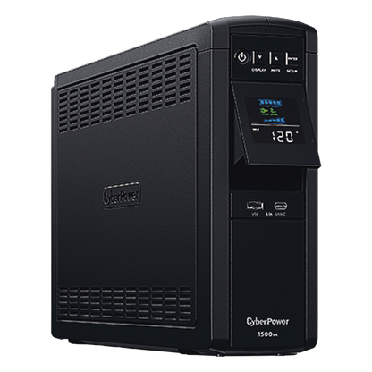 UPS de 1500 VA/1000 W, Topología Línea Interactiva, Entrada 120 Vca NEMA 5-15P, Onda Senoidal Pura, Tipo Torre, Con 12 Tomas NEMA 5-15R