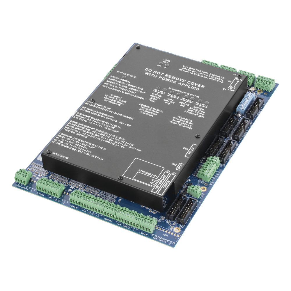 Controlador de Acceso con Gabinete / 4 Lectoras / Doble Procesador / +50 Formatos de Tarjetas Compatibles / 45,000 Tarjetas