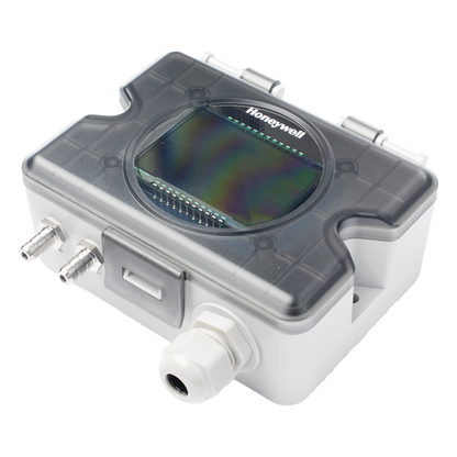 Transmisor de presión diferencial de aire con pantalla LCD, rango ±10,000 Pa, salida 0-10V y 4-20mA, para sistemas HVAC