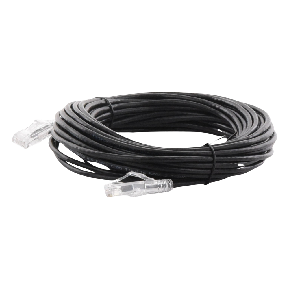 Cable de Parcheo Slim UTP Cat6A - 10 Metros (32.81 Pies) Negro, Diámetro Reducido (28 AWG)