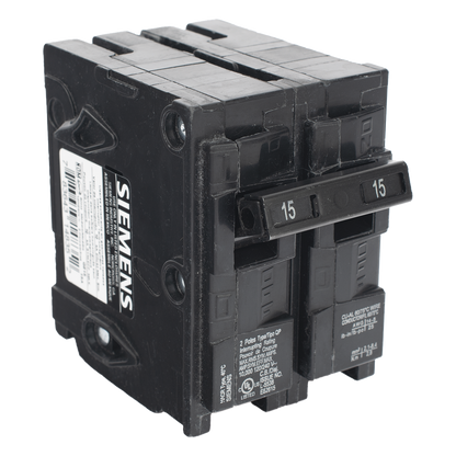 Interruptor automático enchufable tipo QP 2 polos, 15 amp