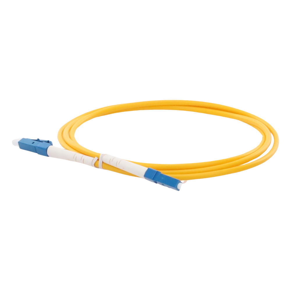 Jumper de Fibra Óptica Monomodo LC/UPC-LC/UPC Simplex de 1 Metro (3.28 Pies), 3mm