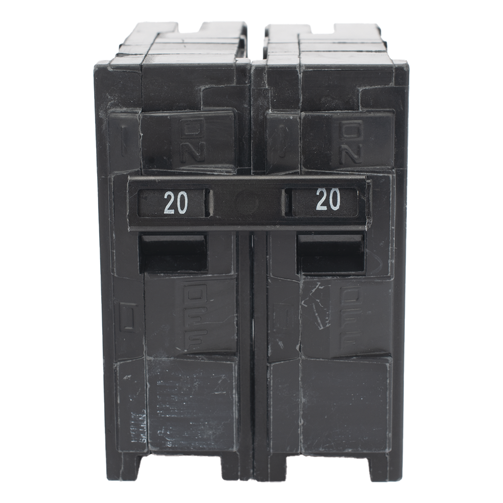 Interruptor automático enchufable tipo QP 2 polos, 20 amp