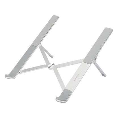 Soporte Portátil de Aluminio para Laptop / Amplia Compatibilidad de 11-17.3" / Ajuste de Altura 46.5 mm-136.5 mm / Capacidad de carga de 5 kg