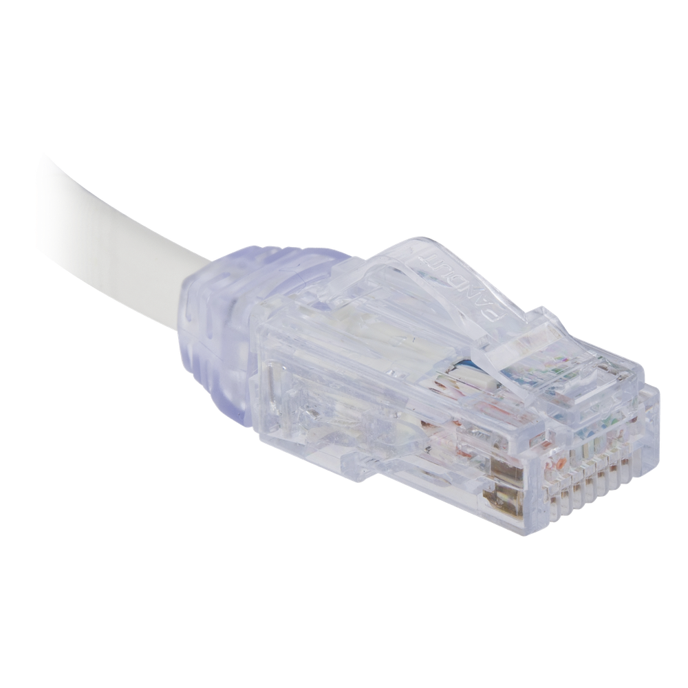 Cable de Parcheo UTP, Cat6A, Diámetro Reducido (28 AWG), CM/LSZH, Color Blanco Mate, 20.3 cm (8 Pulgadas)