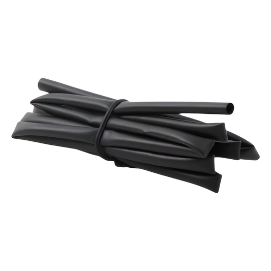Tubo Termoencogible (Termofit) Negro de 1.2 m, 1/8" de Diámetro, Reduce de 2:1, Poliolefina.