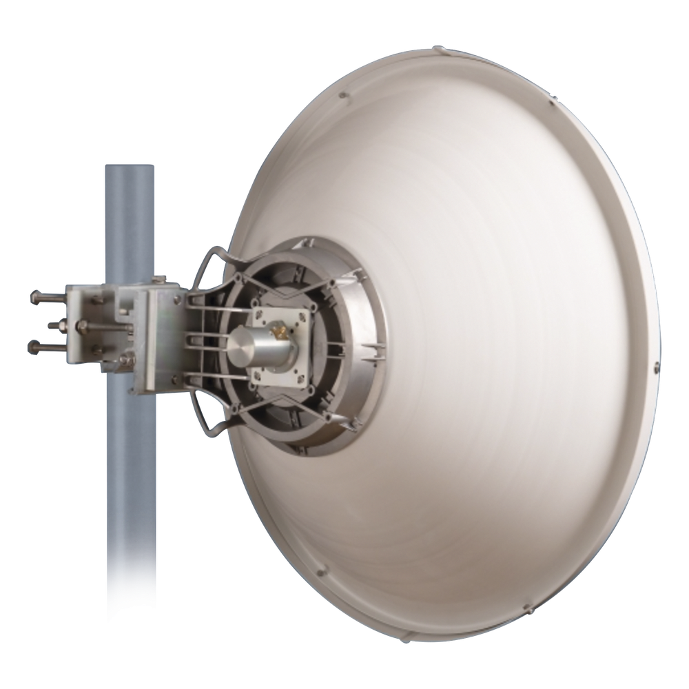 Antena Direccional de Alto Rendimiento / 30.5 ± 1 dBi / 2 ft / 5.9-7.125 GHz / Conectores RP-SMA / Alto Aislamiento al Ruido / Fácil Montaje y