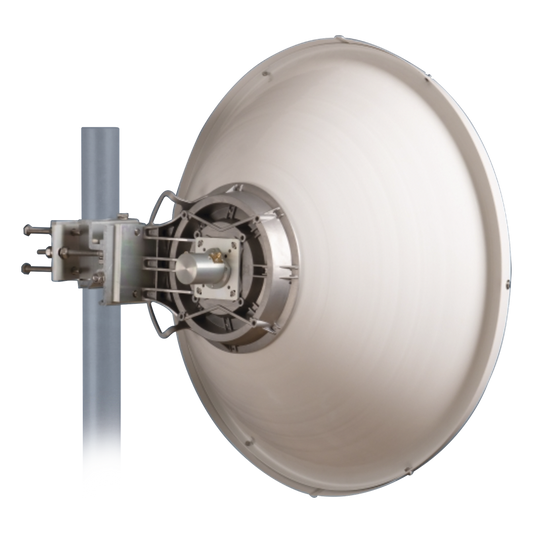 Antena Direccional de Alto Rendimiento / 30.5 ± 1 dBi / 2 ft / 5.9-7.125 GHz / Conectores RP-SMA / Alto Aislamiento al Ruido / Fácil Montaje y