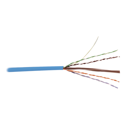 Bobina de Cable UTP Reelex, de 4 Pares, Alto Desempeño en Cat6 (350 MHz), PVC (CM), Color Azul, 24 AWG, 305 Metros (1000 Pies)