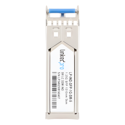 Transceptor Óptico Industrial SFP (Mini-Gbic) / Monomodo 1310 nm / 1.25 Gbps / 1000BASE / Conectores LC/UPC Dúplex / DDM / Hasta 5 km