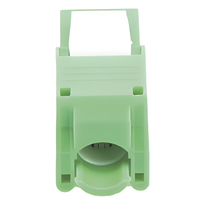 Módulo Jack Keystone Cat5e (Toolless), con Terminación en Ángulo 180 - Color Verde, Compatible con Faceplate y Patchpanel Linkedpro