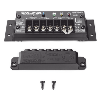 Controlador de Carga Solar SunSaver PWM 20 A / 12 VCC / Encapsulado Epóxico / Clase 1 Div 2 / Compensación de Temperatura