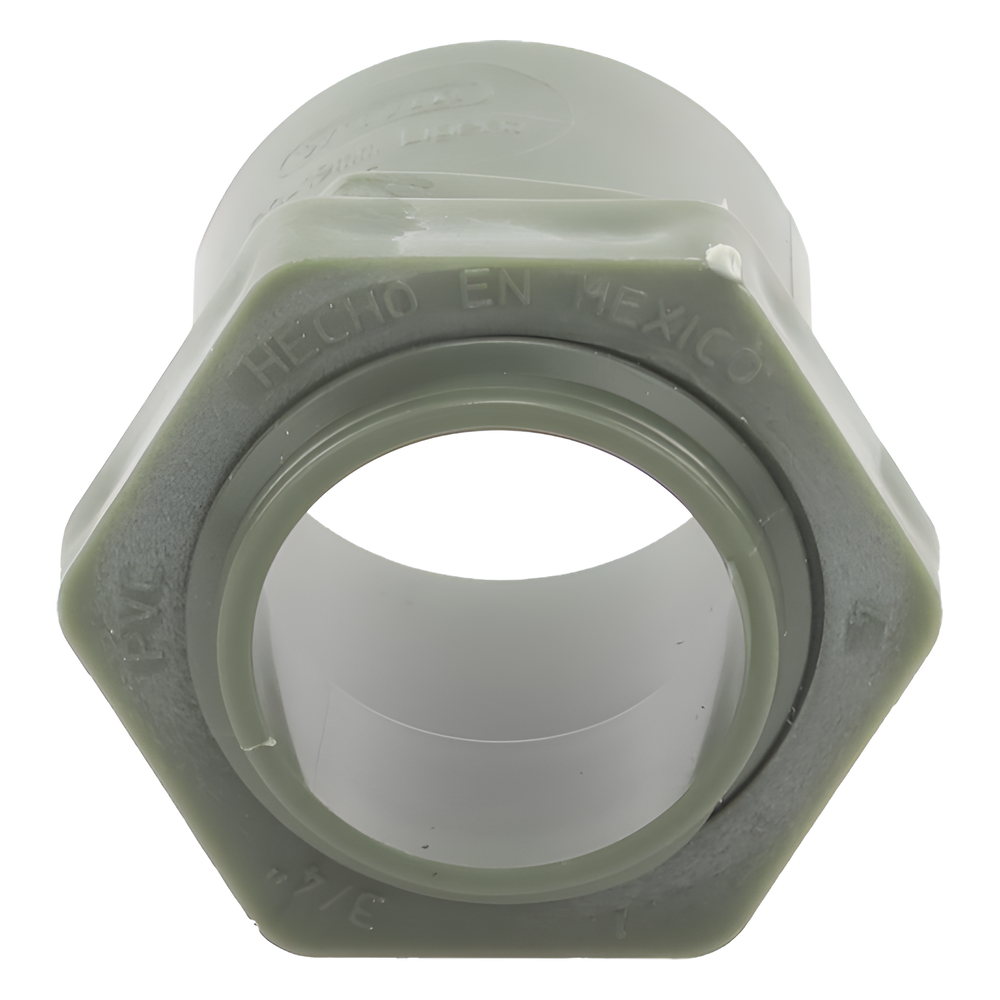 Conector para Tubería PVC Conduit Ligero de 3/4" (19 mm).