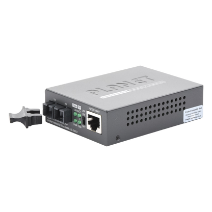Convertidor de Medios 1000 Mbps UTP/Fibra Óptica Mono-Modo Hasta 20 Km, Conector SC